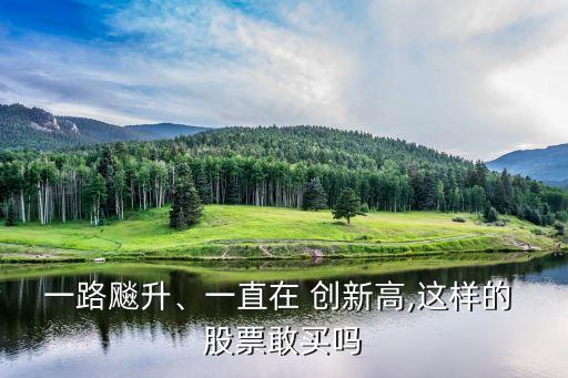 一路飚升、一直在 創(chuàng)新高,這樣的 股票敢買嗎