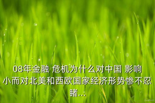 08年次貸危機(jī)對(duì)中國的影響