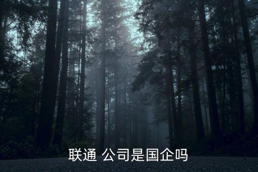 聯(lián)通 公司是國(guó)企嗎