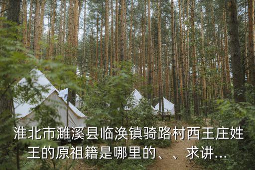  淮北市濉溪縣臨渙鎮(zhèn)騎路村西王莊姓王的原祖籍是哪里的、、求講...