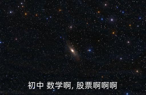 初中 數(shù)學啊, 股票啊啊啊