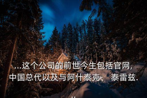 ...這個公司的前世今生包括官網(wǎng),中國總代以及與阿什泰克、 泰雷茲...