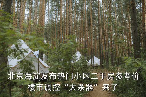  北京海淀發(fā)布熱門小區(qū)二手房參考價樓市調控“大殺器”來了