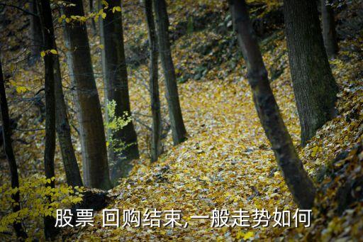  股票 回購結(jié)束,一般走勢(shì)如何