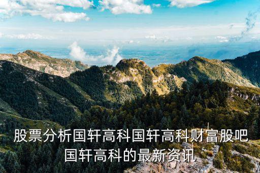  股票分析國(guó)軒高科國(guó)軒高科財(cái)富股吧國(guó)軒高科的最新資訊