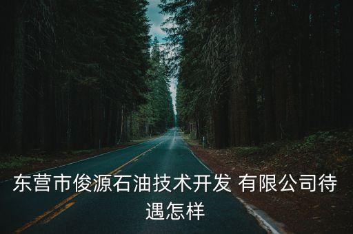 東營市俊源石油技術開發(fā) 有限公司待遇怎樣
