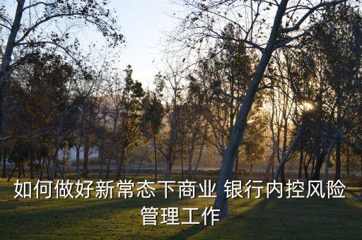 如何做好新常態(tài)下商業(yè) 銀行內控風險管理工作