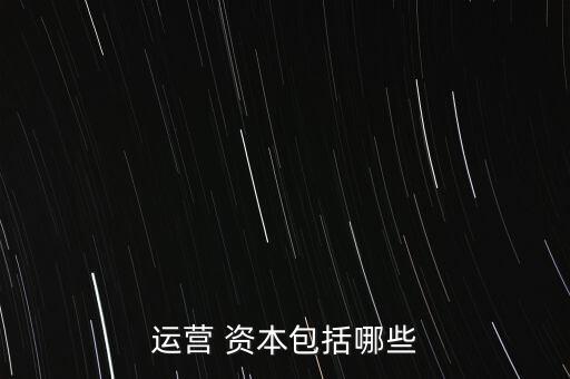運(yùn)營(yíng) 資本包括哪些