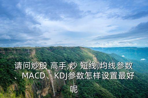 請問炒股 高手,炒 短線,均線參數(shù)、MACD、KDJ參數(shù)怎樣設置最好呢