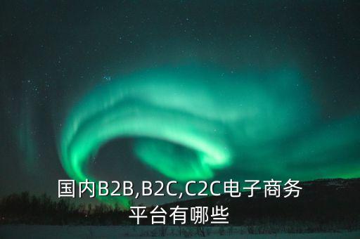 國內(nèi)B2B,B2C,C2C電子商務(wù)平臺(tái)有哪些