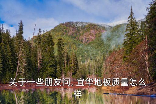 關于一些朋友問, 宜華地板質量怎么樣