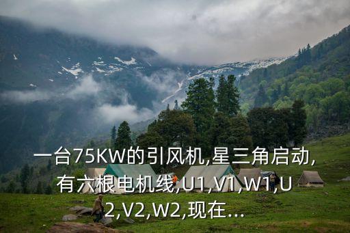 一臺75KW的引風機,星三角啟動,有六根電機線,U1,V1,W1,U2,V2,W2,現(xiàn)在...