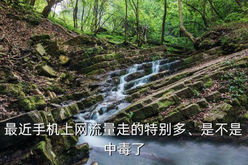 最近手機上網(wǎng)流量走的特別多、是不是中毒了