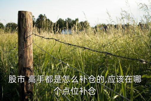 股市 高手都是怎么補(bǔ)倉的,應(yīng)該在哪個點(diǎn)位補(bǔ)倉