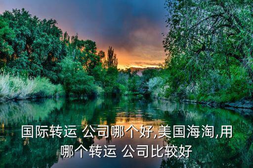 國際轉運 公司哪個好,美國海淘,用哪個轉運 公司比較好