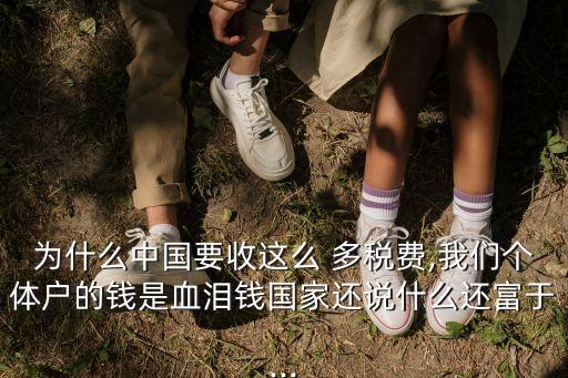 為什么中國(guó)要收這么 多稅費(fèi),我們個(gè)體戶的錢是血淚錢國(guó)家還說什么還富于...
