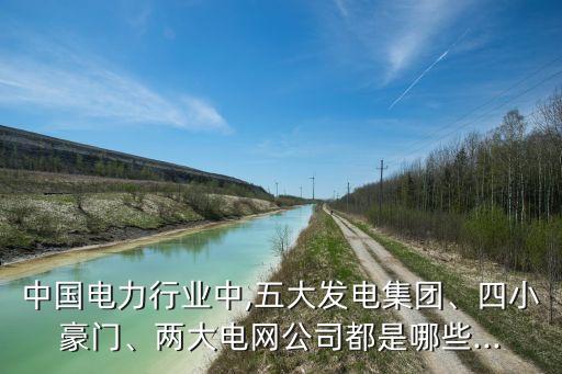 中國電力行業(yè)中,五大發(fā)電集團(tuán)、四小豪門、兩大電網(wǎng)公司都是哪些...