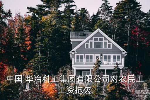 中國 華冶科工集團有限公司對農(nóng)民工工資拖欠