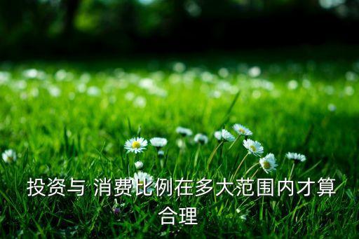  投資與 消費比例在多大范圍內(nèi)才算合理