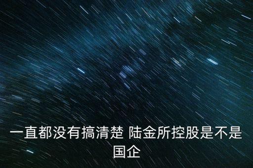 一直都沒有搞清楚 陸金所控股是不是國(guó)企