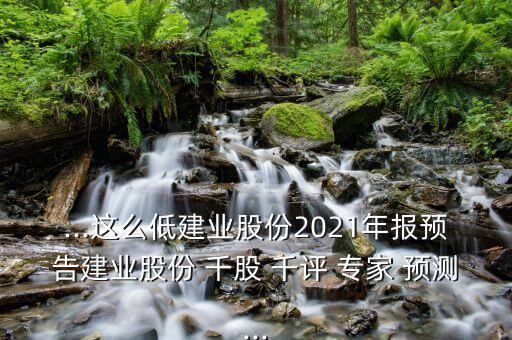 ...這么低建業(yè)股份2021年報(bào)預(yù)告建業(yè)股份 千股 千評(píng) 專(zhuān)家 預(yù)測(cè)...