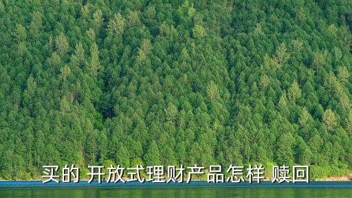 買(mǎi)的 開(kāi)放式理財(cái)產(chǎn)品怎樣 贖回