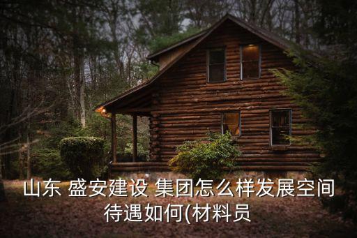 山東 盛安建設(shè) 集團(tuán)怎么樣發(fā)展空間待遇如何(材料員
