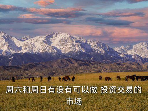周六和周日有沒(méi)有可以做 投資交易的市場(chǎng)