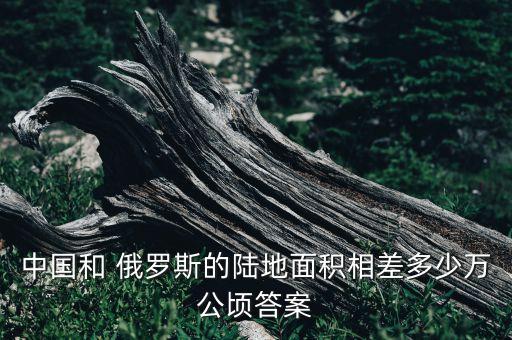 中國(guó)和 俄羅斯的陸地面積相差多少萬公頃答案