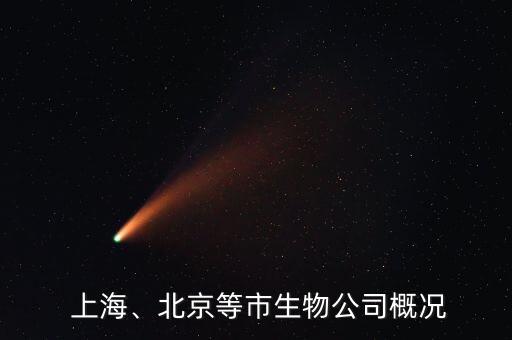  上海、北京等市生物公司概況