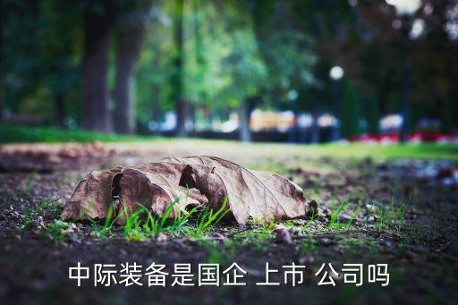中際裝備是國(guó)企 上市 公司嗎