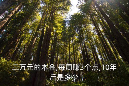 沒年投資3萬(wàn)十年多少錢