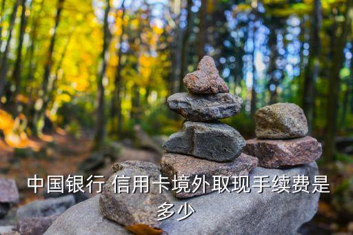  中國銀行 信用卡境外取現手續(xù)費是多少
