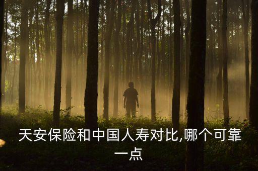  天安保險(xiǎn)和中國人壽對比,哪個(gè)可靠一點(diǎn)