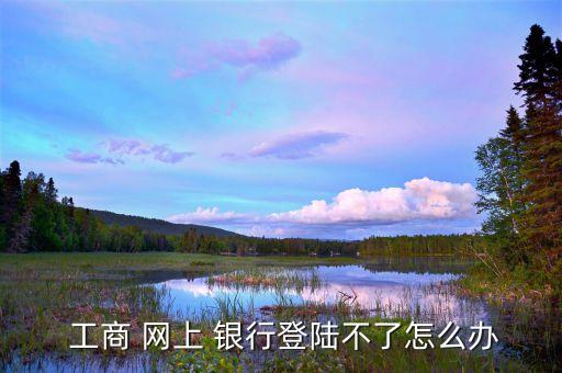  工商 網上 銀行登陸不了怎么辦