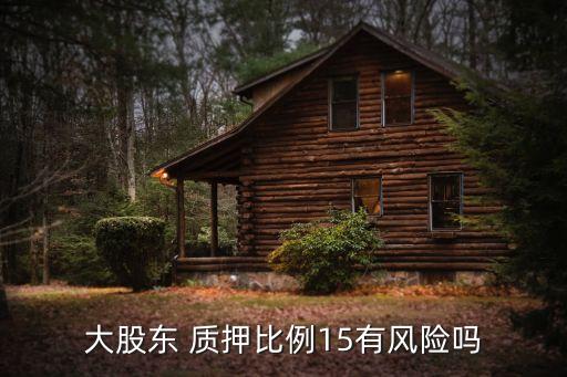 大股東 質押比例15有風險嗎