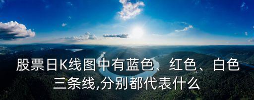 股票日K線圖中有藍(lán)色、紅色、白色三條線,分別都代表什么