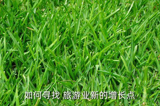 如何尋找 旅游業(yè)新的增長點(diǎn)