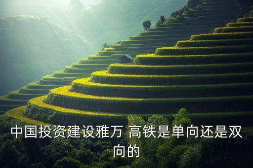 中國(guó)投資建設(shè)雅萬 高鐵是單向還是雙向的