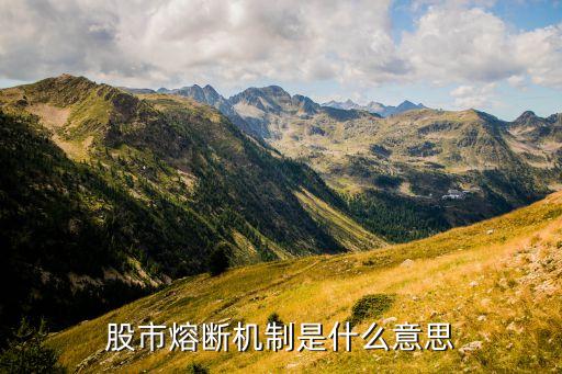 股市熔斷機(jī)制是什么意思