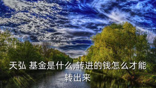 天弘 基金是什么,轉(zhuǎn)進(jìn)的錢怎么才能轉(zhuǎn)出來(lái)
