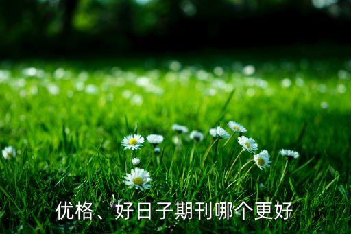 優(yōu)格、好日子期刊哪個更好