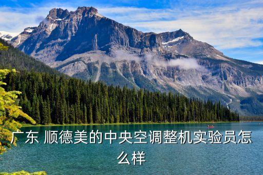 廣東 順德美的中央空調(diào)整機(jī)實驗員怎么樣