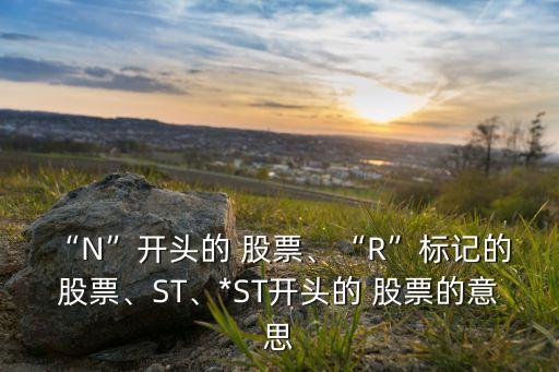 “N”開頭的 股票、“R”標記的 股票、ST、*ST開頭的 股票的意思
