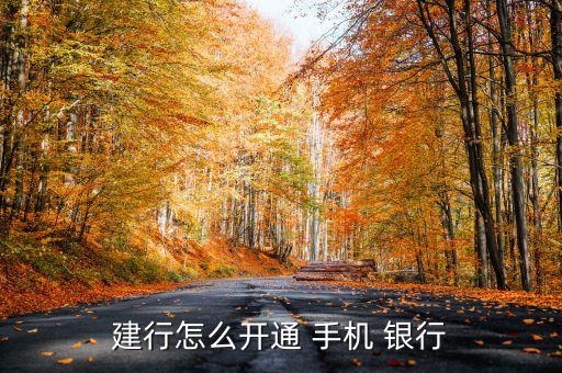 建行怎么開通 手機(jī) 銀行