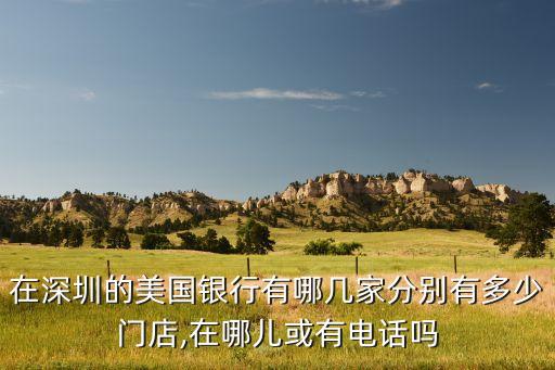 在深圳的美國(guó)銀行有哪幾家分別有多少門(mén)店,在哪兒或有電話(huà)嗎