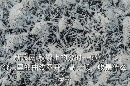  新浪網(wǎng) 股票上的分時—5分、15分…里的曲線圖開、高、低、收是什么意...