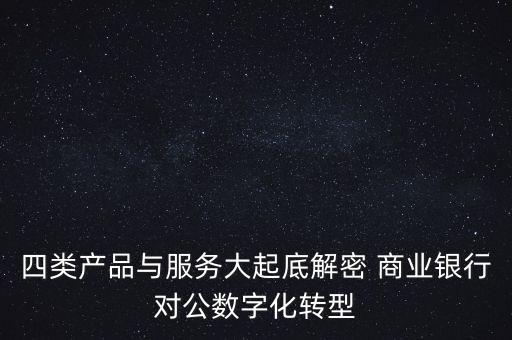 四類產(chǎn)品與服務大起底解密 商業(yè)銀行對公數(shù)字化轉(zhuǎn)型