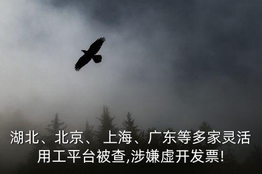 湖北、北京、 上海、廣東等多家靈活用工平臺(tái)被查,涉嫌虛開發(fā)票!