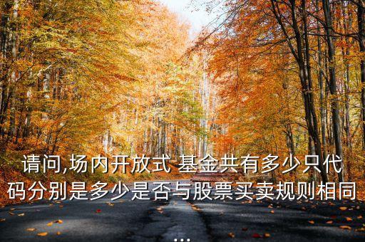 請(qǐng)問(wèn),場(chǎng)內(nèi)開(kāi)放式 基金共有多少只代碼分別是多少是否與股票買(mǎi)賣(mài)規(guī)則相同...